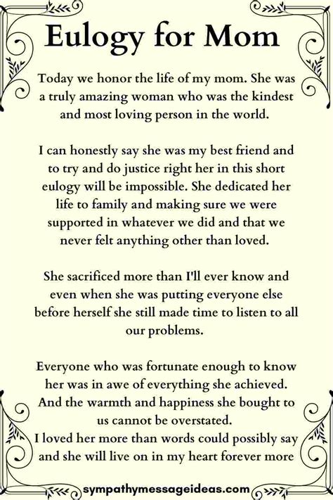 eulogy in English .